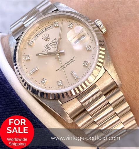 rolex white gold with diamond|rolex day date 40 228235.